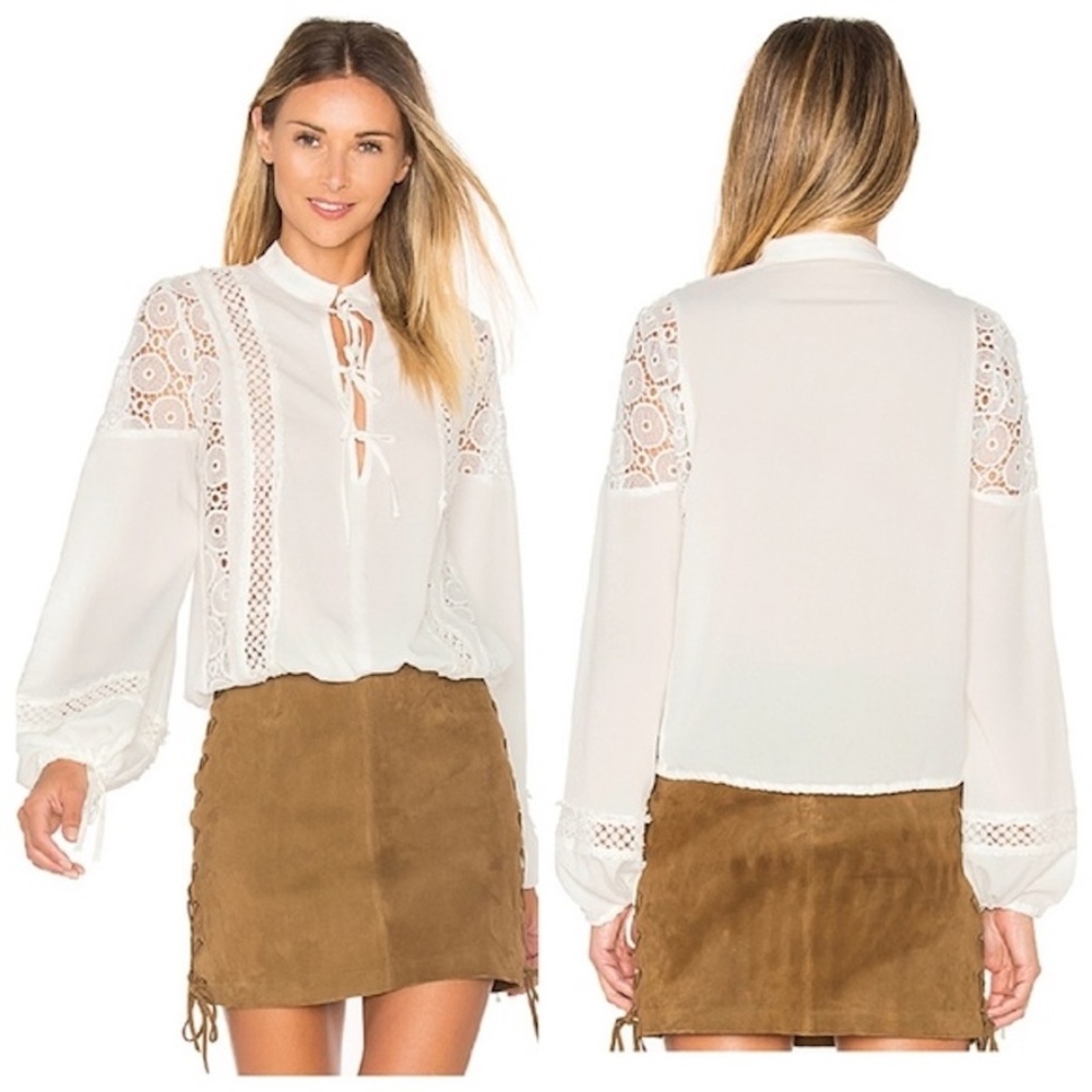 NWT Tularosa Farrah Boho Lace Blouse Sz. S